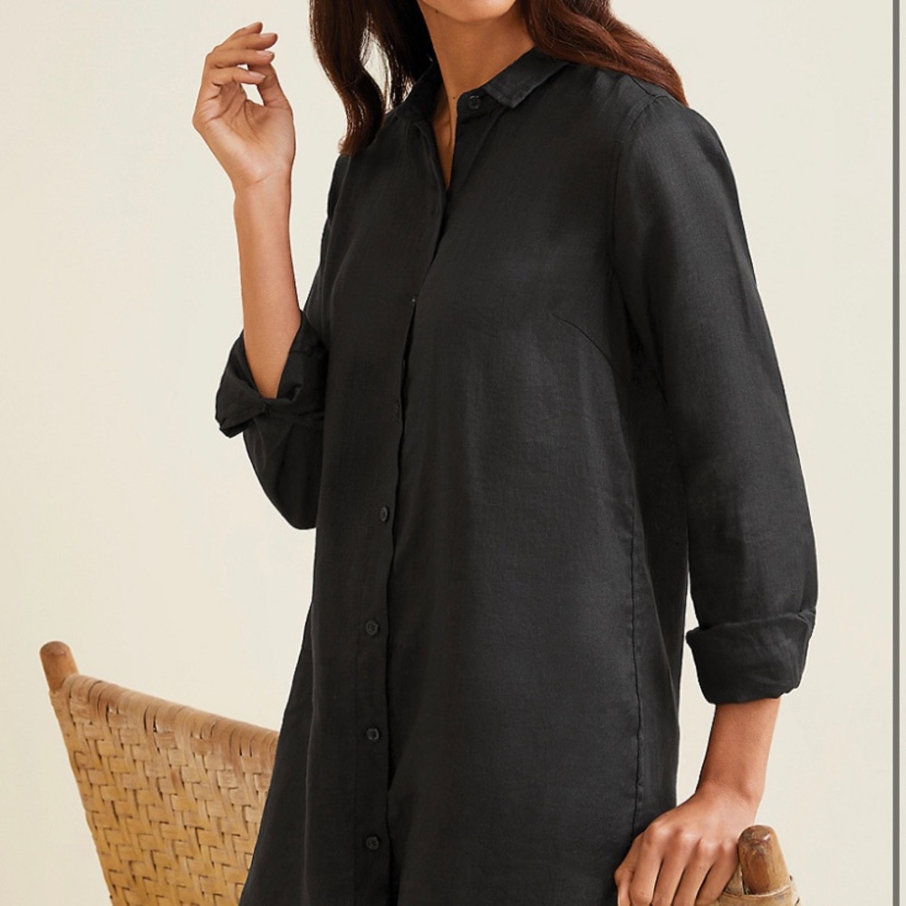 East linen tunic by Garnet Hill. XS.